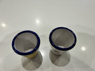 Hand-painted Ceramic Limoncello Glass Set from Italy MTS|91940