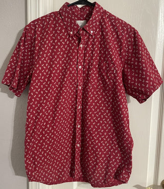 Medium Red Obey Button-up Shirt MTS 49|97801