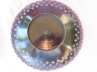 Metal brass bowl w/cutout design MTS|93558