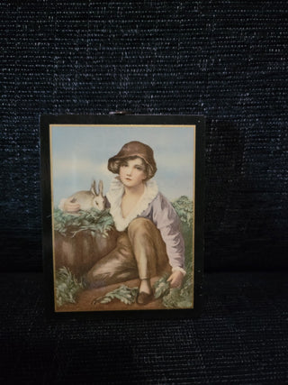 1937 Boy and Rabbit Small Art RCD|87101
