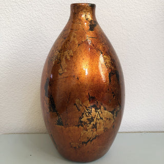 Burnt Orange Bronze Vase MTS|111111