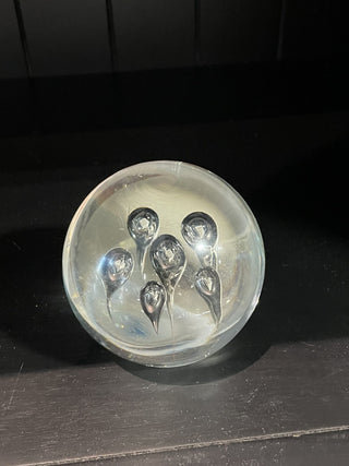 Vintage Clear Glass Paperweight RSV|82701
