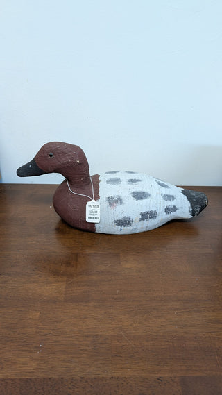 Old Hand carved and Hand Painted Wood Duck Decoy RSV|84119