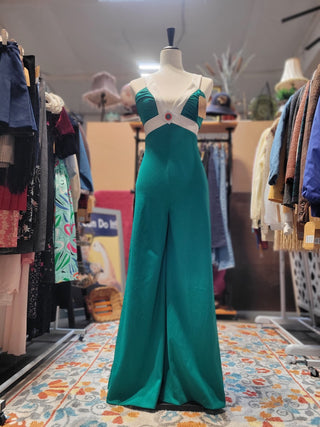 70s Vintage Green Jumpsuit (XS/S)|83703