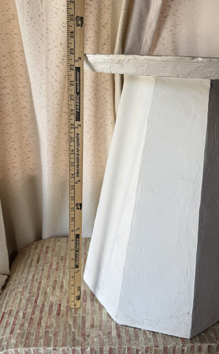 Plastered Octagon Side Table (RSV)|108291