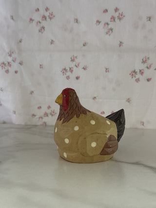 Midwest Wood Carved Primitive Chicken - RSV|107651