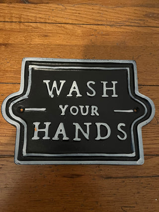 Metal Wash Your Hand Sign|109274