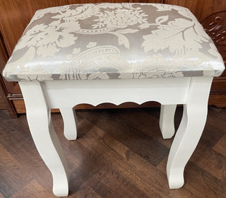 White Vanity Bench Stool MTS|83100