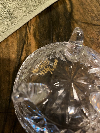 Crystal Footed Etched Bowl Numbered 426/1000. RSV|123166