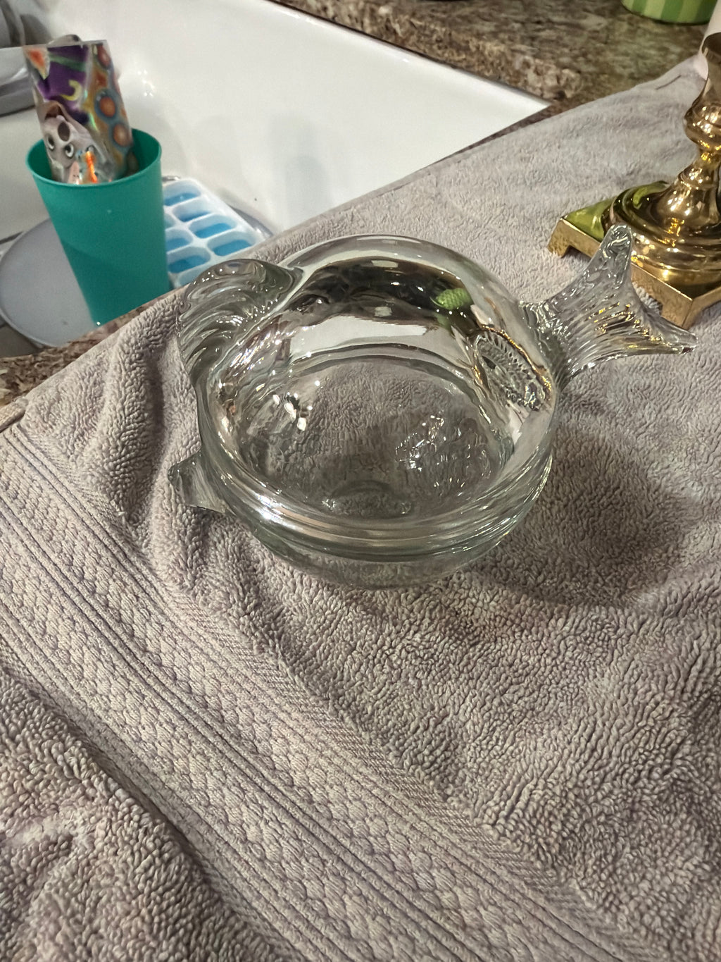 Anchor Hocking clear glass fish-shaped dish – Bliss Marketplace