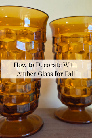 How to Decorate With Amber Glass for Fall