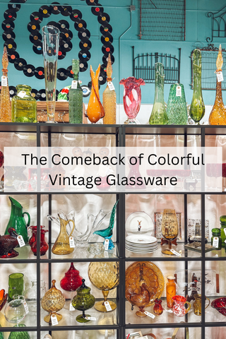 The Comeback of Colorful Vintage Glassware