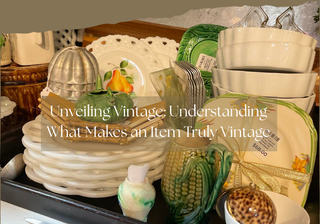 Vintage white plates and corn dish