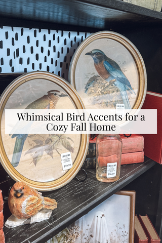 Whimsical Bird Accents for a Cozy Fall Home