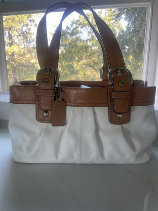Vintage White COACH Purse -RSV|95412