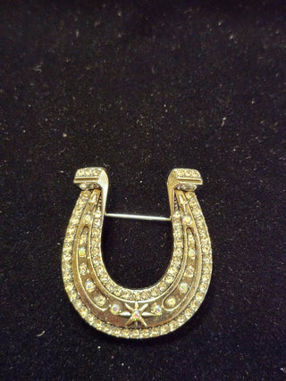 Blingy horseshoe brooch r c d