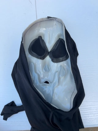 AS IS Vintage Easter Unlimited Scream Ghostface Mask Glow-In-The-Dark Squiggly Smile