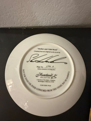 limited edition collector plate featuring artwork titled "The Things That Matter Most" by artist Steve Hanks. RCD