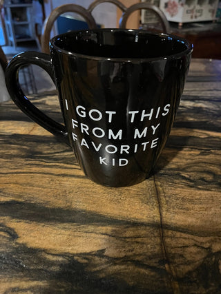 "I Got This From My Favorite Kid" Huge Coffee Cup, Holds 7 Cups  RSV|125084
