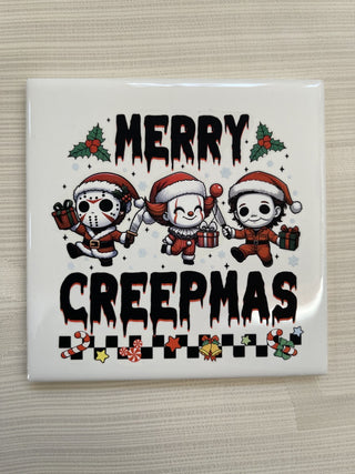 Coaster Christmas Merry Creepmas Horror RCD|131143