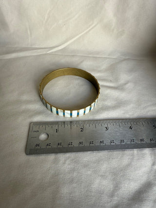 Brass & Mother of Pearl Bangle Bracelet (LZD - RSV)
