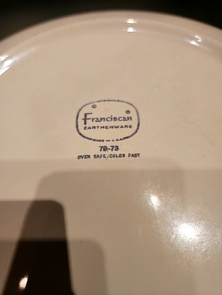 1970s Dinner Plate Franciacan Floral