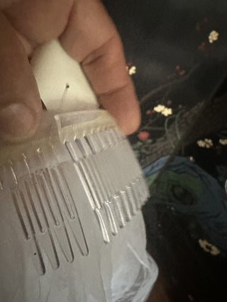 Two Tier Comb Veil White Bachelorette, Bride Wedding short Tulle  #62 VV MTS|74992