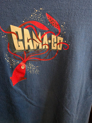 MTS Vtg Gama Go Blue Giant Squid Tee *XL*|120228