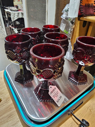 1876 Cape Cod Wine Glasses set/6|52208