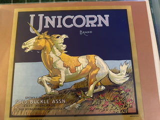 Unicorn Authentic Citrus Farm Crate Label EC114 MTS|100434