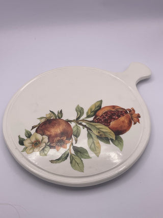 Italian ceramic tray with pomegranates RSV|51696