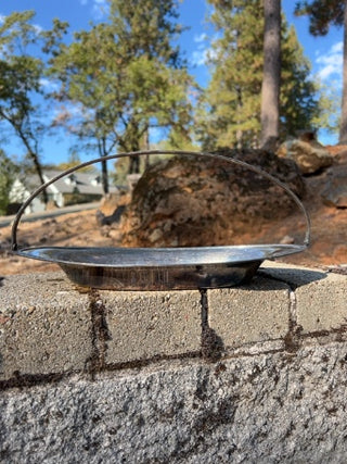 Apollo EPNS by Bernard Rice's Sons, Inc. Silver Plate Vintage Silver-Plated Bread or Fruit Basket with Handle
