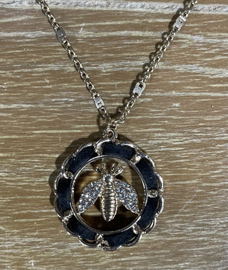 bee w/ rhinestone wings, 20" chain RSV
