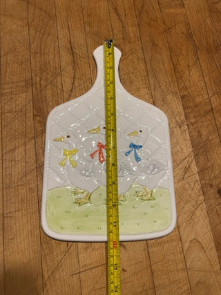 JP 12” vintage 1983 Otagiri ceramic duck/goose trivet or wall plaque
