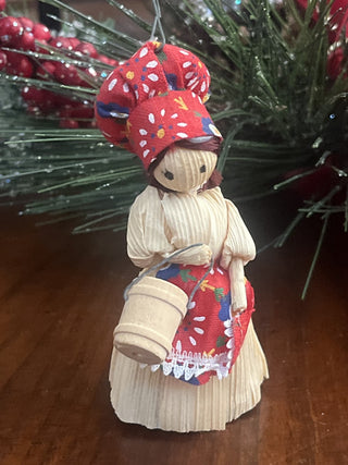 Vtg Appalachian Corn Shuck Ornament RSV|128015