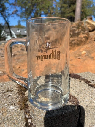 JW ONE Bitburger Bier Mass Krug 0.5L Handled Mug Glass Euro Import Beer FLSM