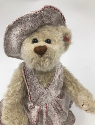 TY Vintage Bonnt Bear Stuffed Toy ,9"-RSV
