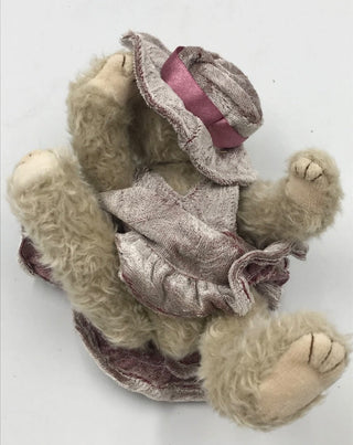TY Vintage Bonnt Bear Stuffed Toy ,9"-RSV