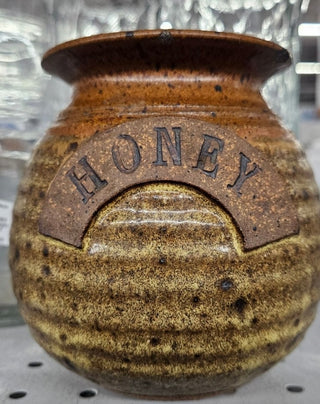 Studio Pottery - Ceramic Honey  Jar (BRI) - MTS|100398