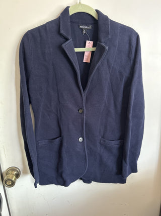 12F J Crew Mercantile Navy Blue Sweater Blazer S MTS|65150