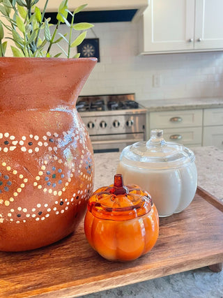 Orange Glass Hello Pumpkin Soy Candle, 5oz (RSV)|112484