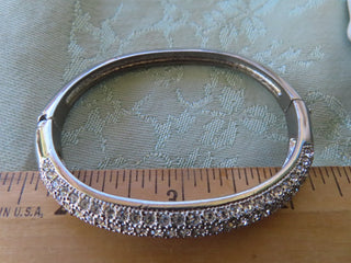 Rhinestone hinged bracelet RCD|122507