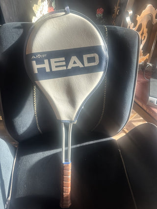 Vintage 1970's AMF Head Master Aluminum Tennis Racket Racquet & Cover 4 3/8 L  (In store pickup)#47 VV MTS
