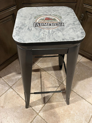 Farm Fresh Metal Stool. RSV