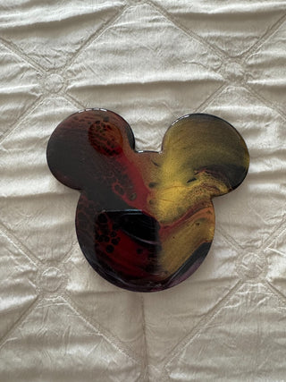 Mickey coaster red, black & gold|79427