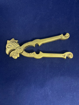 Vintage solid Brass rooster nutcracker rcd|75359