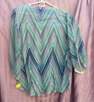Chico's shirt sleeve blouse size large MTS|66361