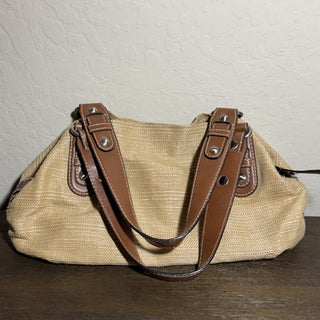 Fossil Woven Tote with Leather Handles MTS|81672