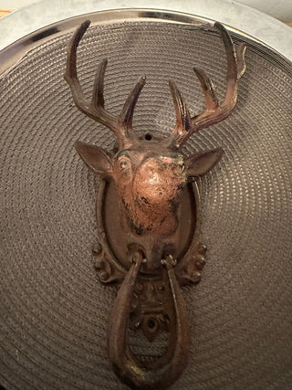 Door Knocker Stag Cast Iron. MTS