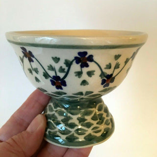 Small Polish Pottery Footed Bowl  MTS|96008